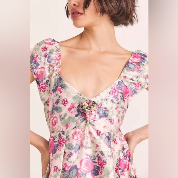 LOVESHACKFANCY new with tags Glivery Dress in Veiled Kiss size 0 - Picture 2 of 13